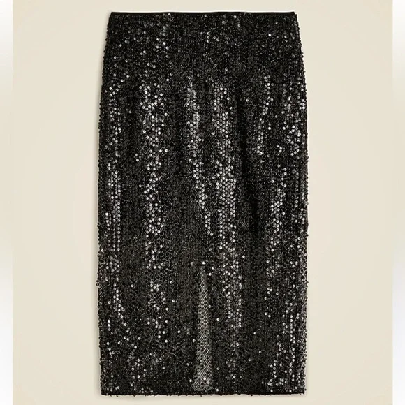 NWT J.Crew Collection sequin midi skirt - Picture 5 of 10